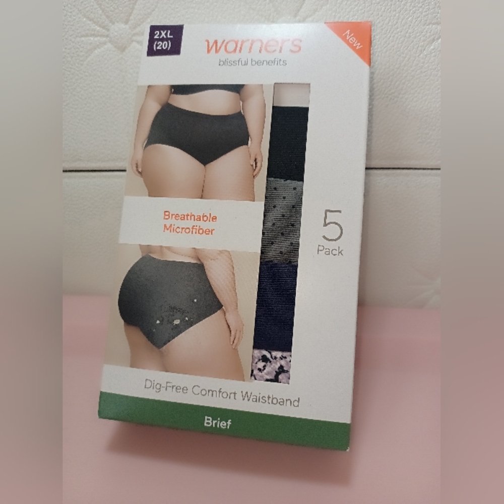 Warner's Blissful Benefits 5-Pack Briefs